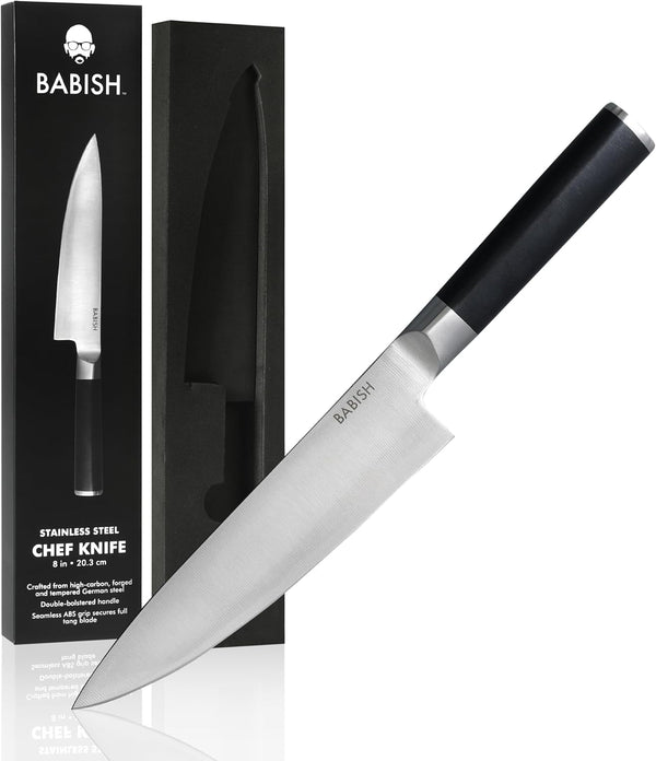 8-Inch Chef Knife – High-Carbon German 1.4116 Steel Kitchen Knife – Professional Cutlery for Precise Slicing and Chopping1