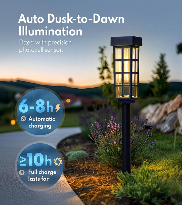 Solar Pathway Lights, IP44 Waterproof & Warm White LED Outdoor2