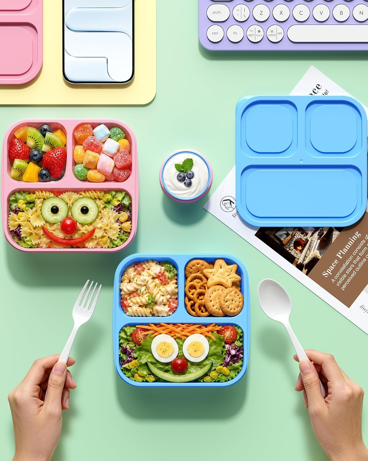 4-pcs-bento-box-set-reusable-3-compartments-snack-boxes-with-2-leakproof-small-containers-stackable-meal-prep-lunch-containers-for-school-work-and-travel