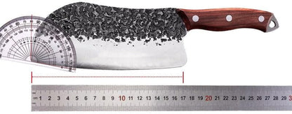 Meat Cleaver, 6.5 Inch Hand Forged Kitchen Knives Butcher Chef Knives 9CR18 Stainless Steel Cooking Knife Ultra-Sharp Blade Cleaver Chopping Knife Tools2