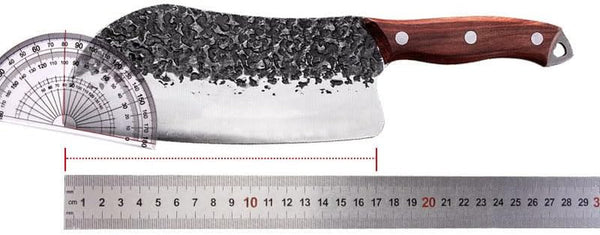 Meat Cleaver, 6.5 Inch Hand Forged Kitchen Knives Butcher Chef Knives 9CR18 Stainless Steel Cooking Knife Ultra-Sharp Blade Cleaver Chopping Knife Tools2
