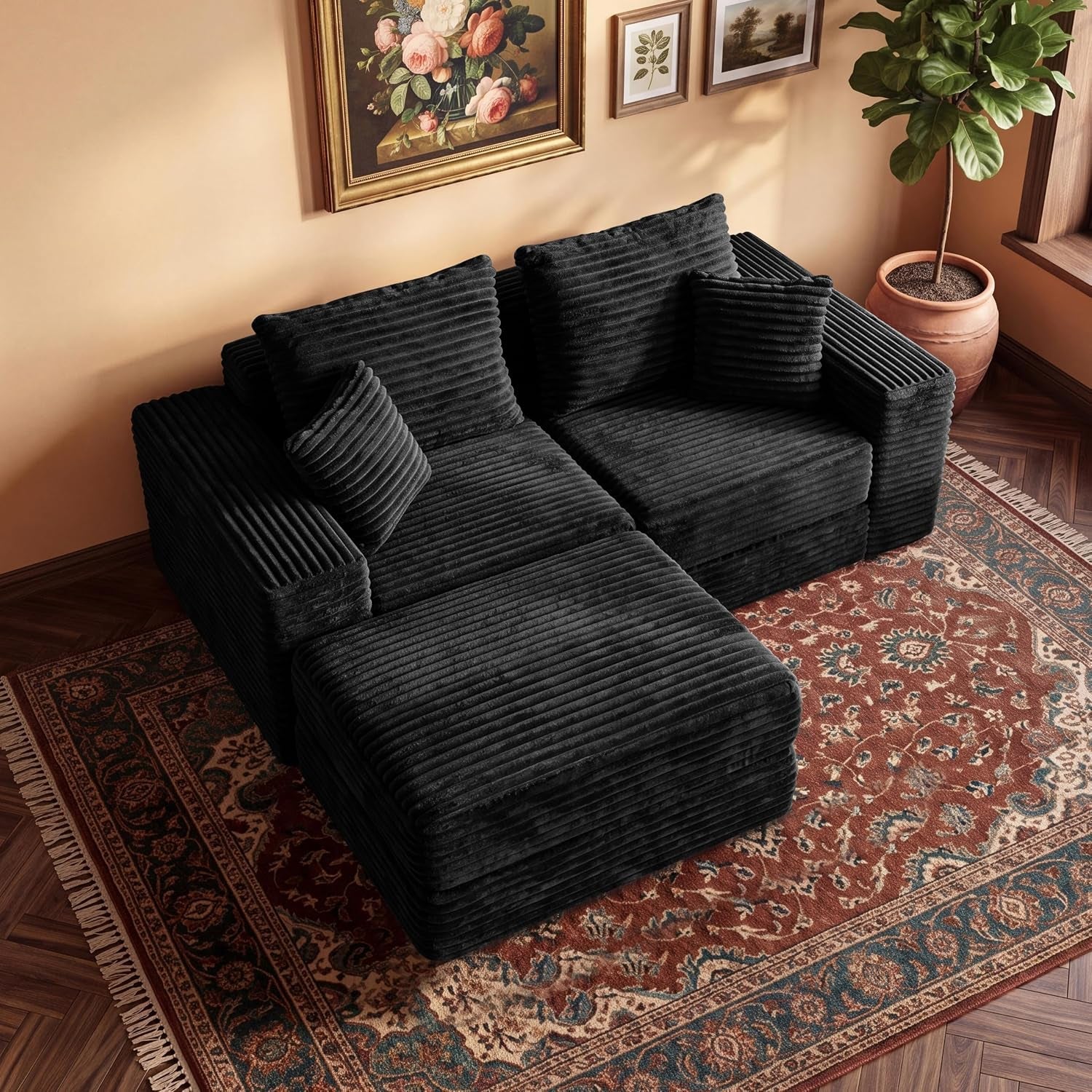 75-l-shaped-cloud-modular-sectional-couch-with-chaise-modern-corduroy-memory-foam-sofa-bed-upholstered-boneless-deep-seat-fluffy-sleeper-sofa-for-living-room-no-assembly-needed-black