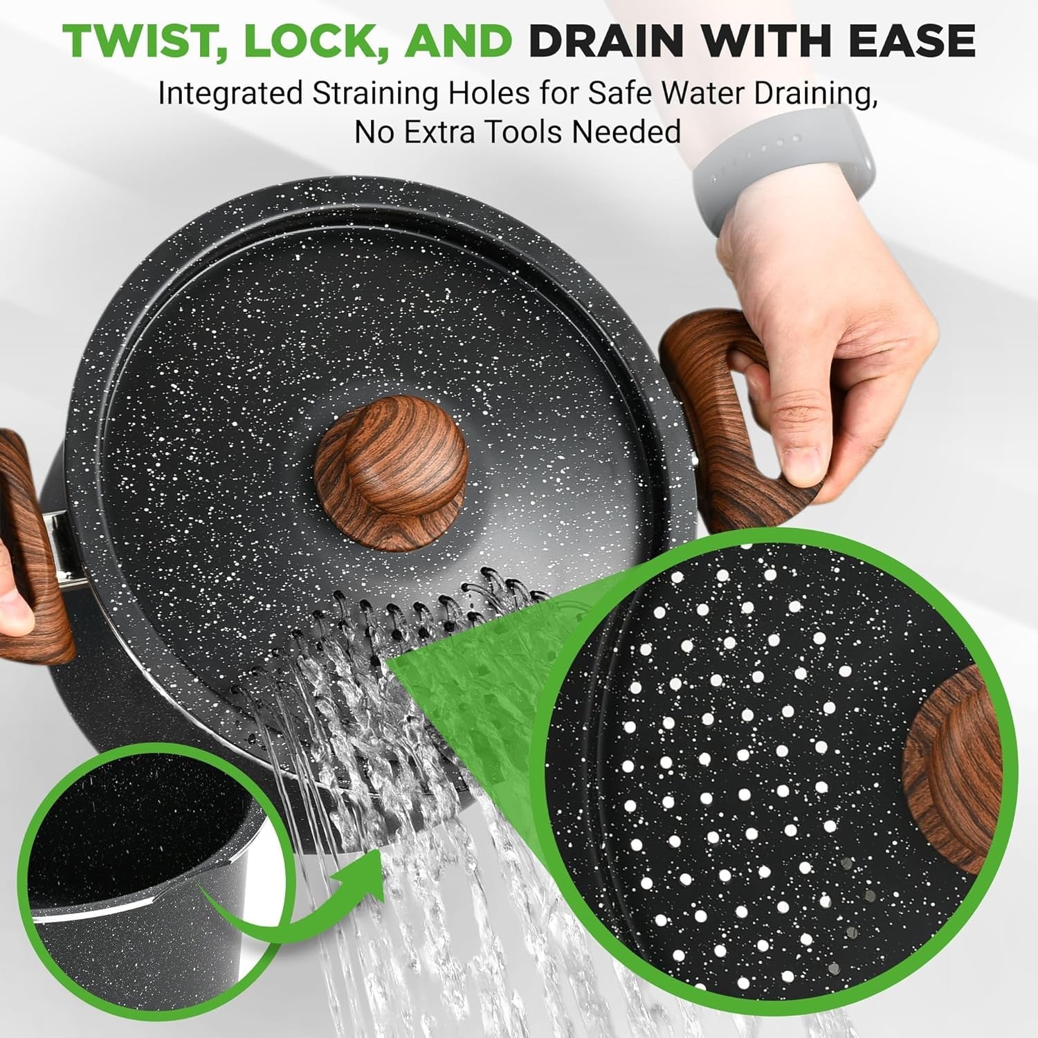 5qt-pasta-pot-with-strainer-lid-pasta-fork-non-stick-cooking-pot-lockable-lid-heat-resistant-handles-even-heat-distribution-easy-clean-black-marble