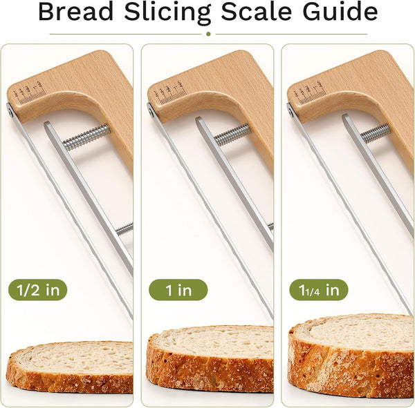 Bread Knife for Homemade Bread - Adjustable Bread Slicer with Quick Adjust3