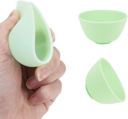 10 PCS Multi-Colorful Silicone Mixing, Prep, Serve, Condiment and Facial Mask Bowls for Skincare, DIY Craft, Resin, and Acrylic Painting5
