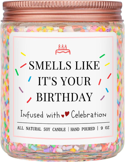 Happy Birthday Gifts for Women, Creamy Vanilla Birthday Candle1