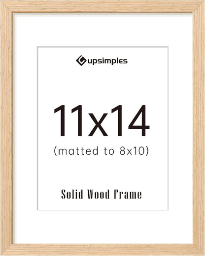 11X14 Picture Frame Solid Wooden, Nursery Decor, 1Pack Natural1