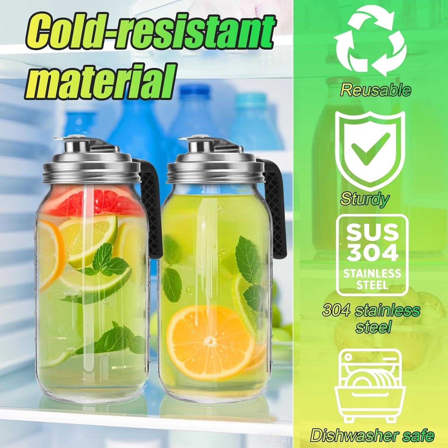 mason-jar-pour-spout-lid-stainless-steel-with-handle-wide-mouth-pour-spout-flip-cap-lids-for-mason-jars-anticracking-leak-proof-seal-cover-airtight-for-drinking-salad-dressing-food-storing2pcs