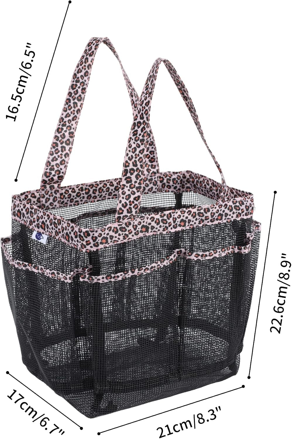 2-pack-haundry-mesh-shower-caddy-tote-bag-hanging-portable-toiletry-bag-college-dorm-essentials-quick-dry-bath-organizer-for-college-dorms-gym-camp-for-bathroom-accessoriesleopard-print