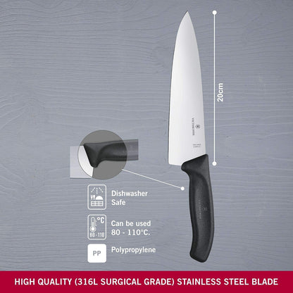 Victorinox Swiss Classic 8-Inch Chef'S Knife with Straight-Edge Blade and Black Handle2