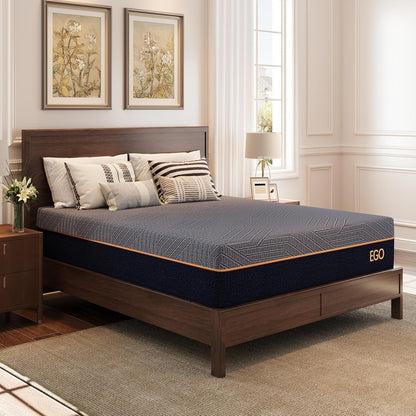 EGOHOME Queen 12" Copper Gel Memory Foam Mattress Pressure Relief Medium8