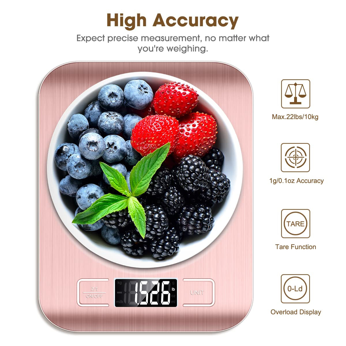 food-scale-pink-10kg-22lb-digital-kitchen-scale-weight-grams-and-oz-for-baking-and-cooking-1g-0-1oz-precise-graduation-easy-clean-stainless-steel