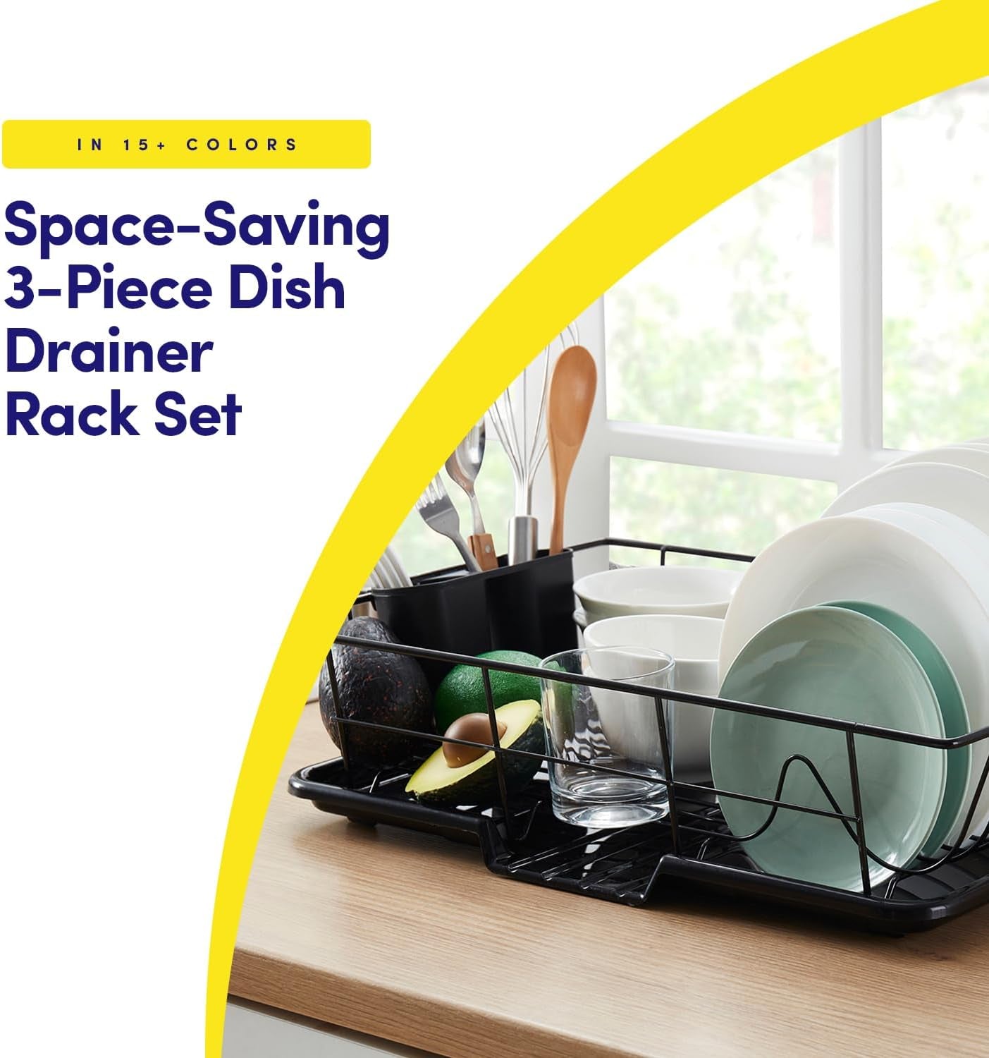 space-saving-3-piece-dish-drainer-rack-set-with-cutlery-holder-maximize-countertop-space-black