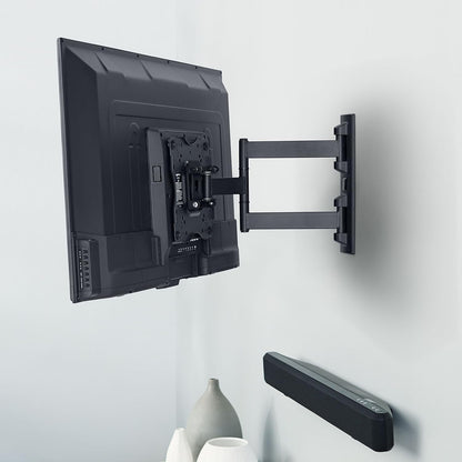 Full Motion Articulating TV Wall Mount, with Swivel and Tilt, for 26" to 55" Tvs and Flat Panels up to 80 Lbs, VESA Compatible, Single Stud, Black11