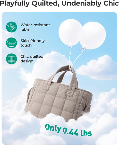 Lunch Bag Women Small Cute Quilted Insulated Leakproof Lightweight5