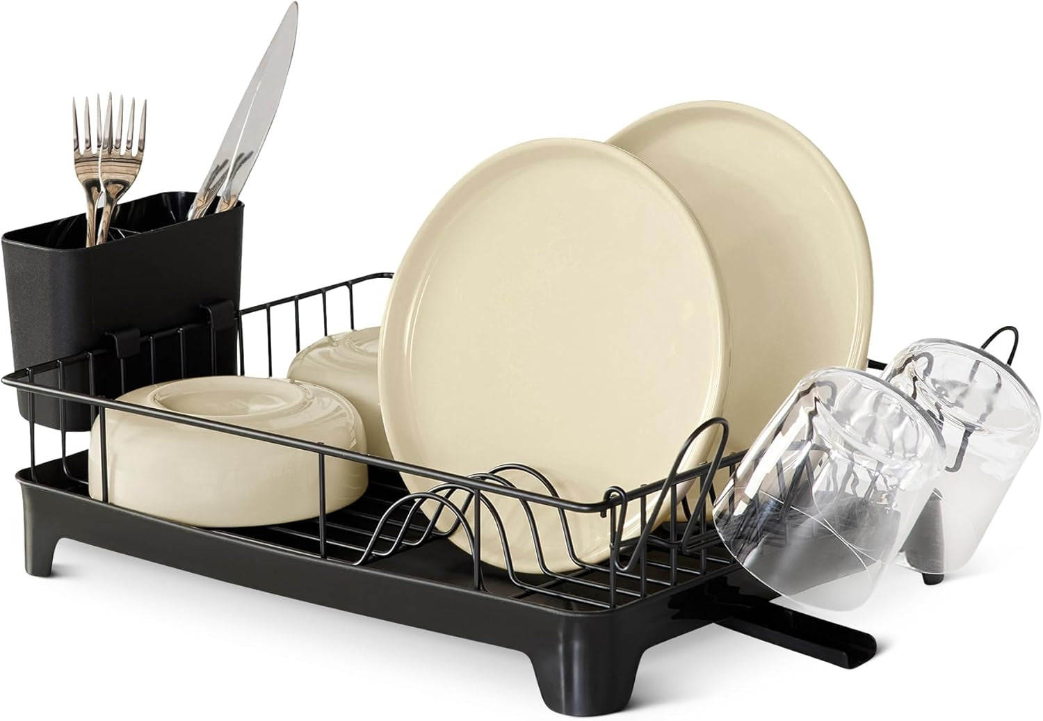 stainless-steel-dish-drying-rack-15-2-x-11-6-x-4-in-black