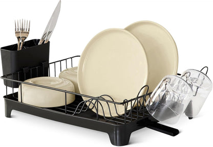 Stainless Steel Dish Drying Rack, 15.2 X 11.6 X 4 In., Black1