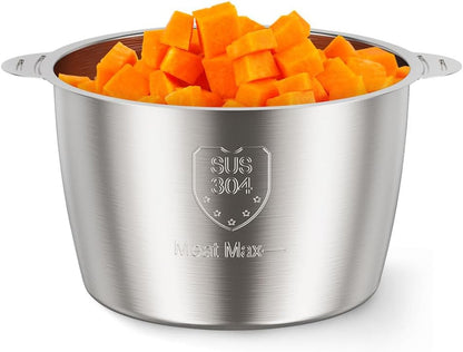 SUS 304 Stainless Steel Bowl Compatible with  GC10 & GC10-S Food Processor, 1PCS, 8Cup4