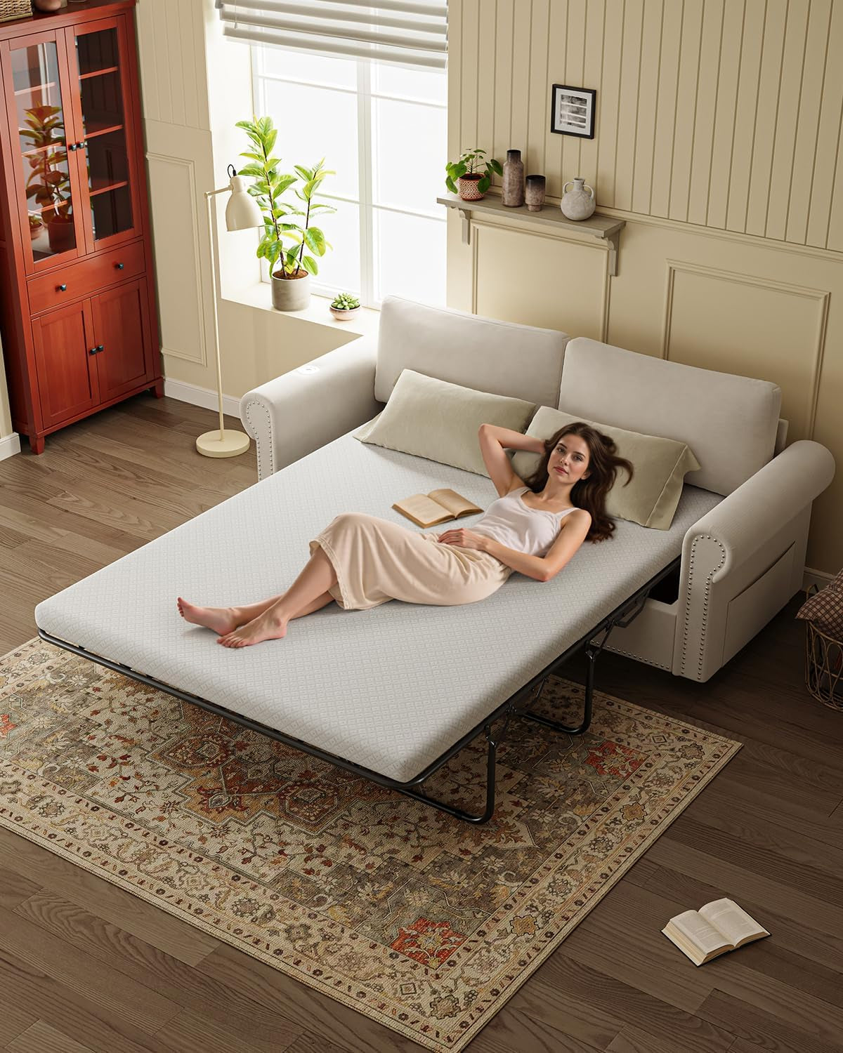 queen-pull-out-sofa-bed-83-large-sleeper-sofa-with-queen-size-mattress-2-in-1-convertible-loveseat-sofa-bed-with-usb-ports-side-pockets-ivory-white