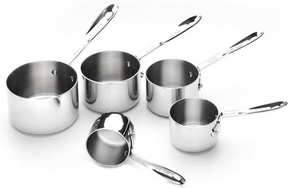 All-Clad Stainless Steel 5-Piece Measuring Cup Set, Kitchen Tools, 5 Piece1