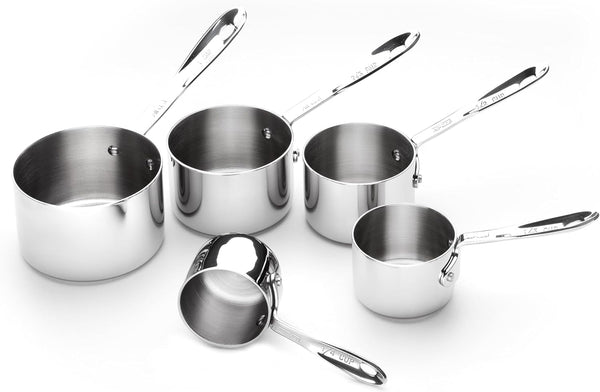 All-Clad Stainless Steel 5-Piece Measuring Cup Set, Kitchen Tools, 5 Piece1