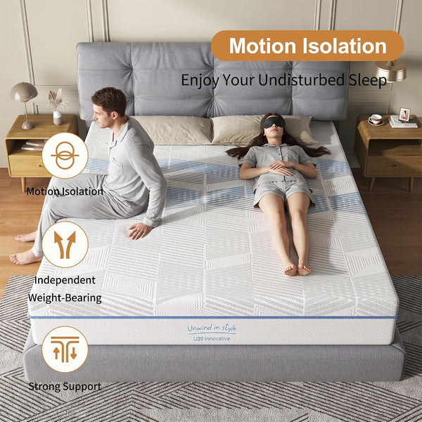 10 Inch Twin Mattress, Cooling Gel Memory Foam Mattress in a Box6