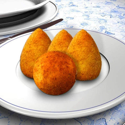 Arancini Maker Mold, DIY Rice Ball Mould for Snack Meatballs Potato Croquettes (Pointed)6