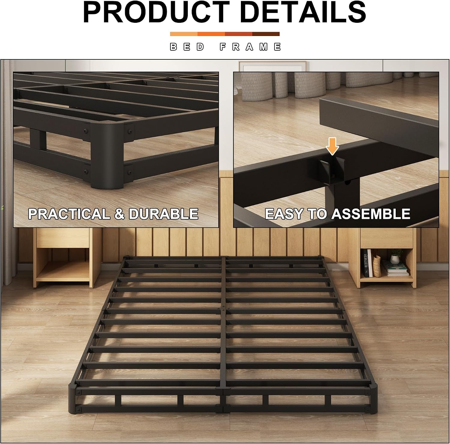 5-inch-box-spring-queen-size-mattress-foundation-with-fabric-cover-heavy-duty-metal-bed-base-3000lbs-max-weight-capacity-noise-free-easy-assembly-non-slip-black