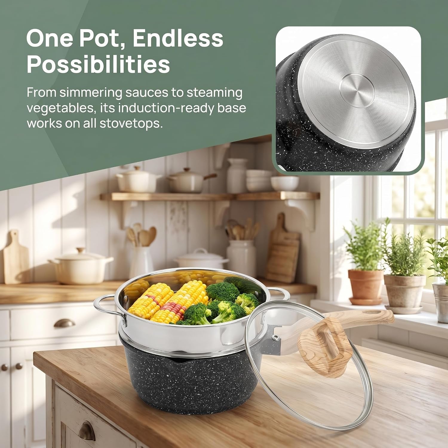 2-quart-nonstick-saucepan-with-lid-steamer-basket-small-nonstick-saucepan-cooking-steamer-pot-with-pour-spout-induction-safe-non-toxic-granite-coating