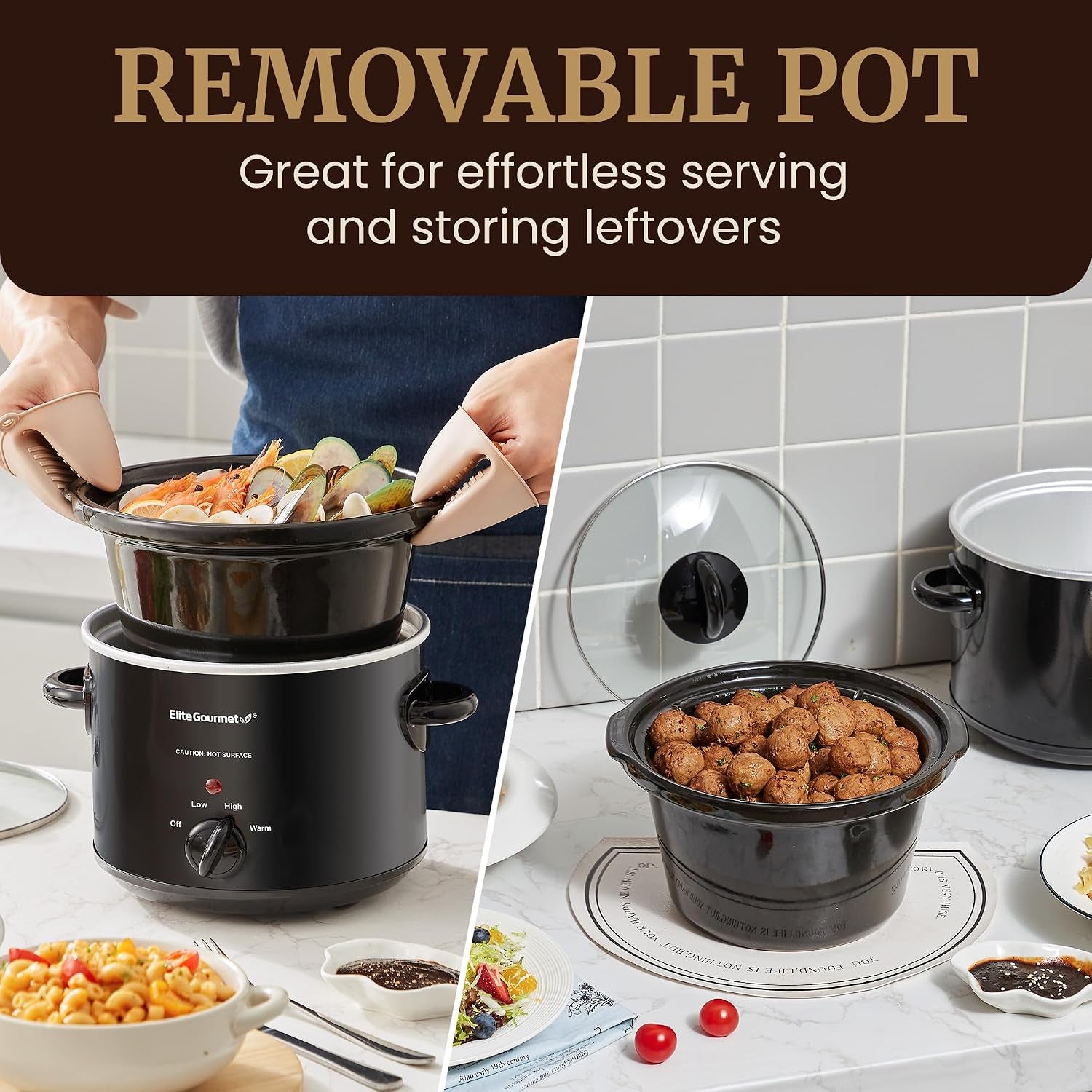 mst-350b-electric-slow-cooker-adjustable-temp-entrees-sauces-stews-dips-dishwasher-safe-glass-lid-crock-3-quart-black-dishwasher-safe-glass-lid-crock-great-for-entrees-sauces-stews-dips-family-meals