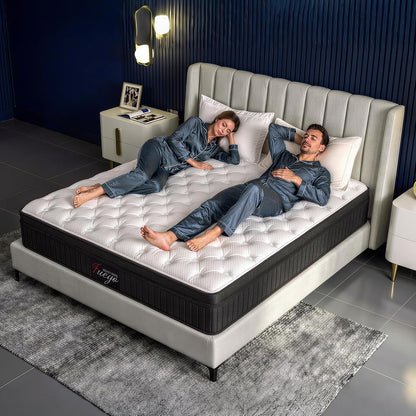 14 Inch Queen Mattress，Cooling Hybrid Mattress for All Sleepers8