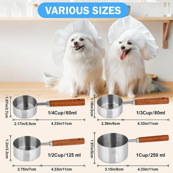 4 Pcs Dog Food Scoop Measuring-Cup2