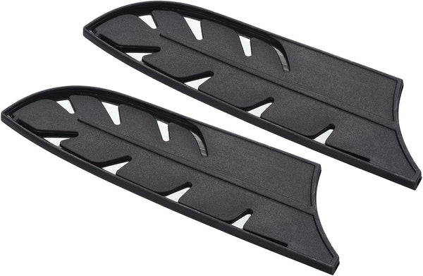 Plastic Safety Knife Cover Sleeves for 7" Santoku Knife, 2 Pack Knives Edge Guard Blade Protector Universal Knife Sheath for Kitchen, Black1