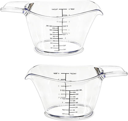 2-Pack 2 Oz Mini Measuring Cups, Kitchen, Crafts, Beauty Projects1