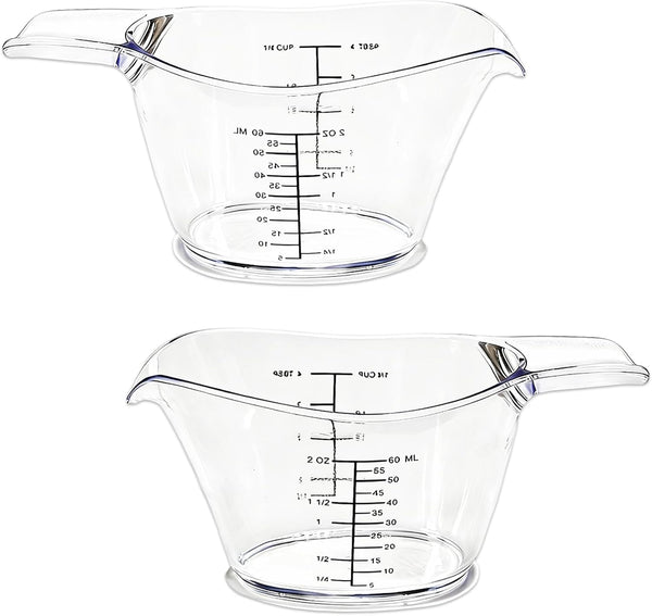 2-Pack 2 Oz Mini Measuring Cups, Kitchen, Crafts, Beauty Projects1