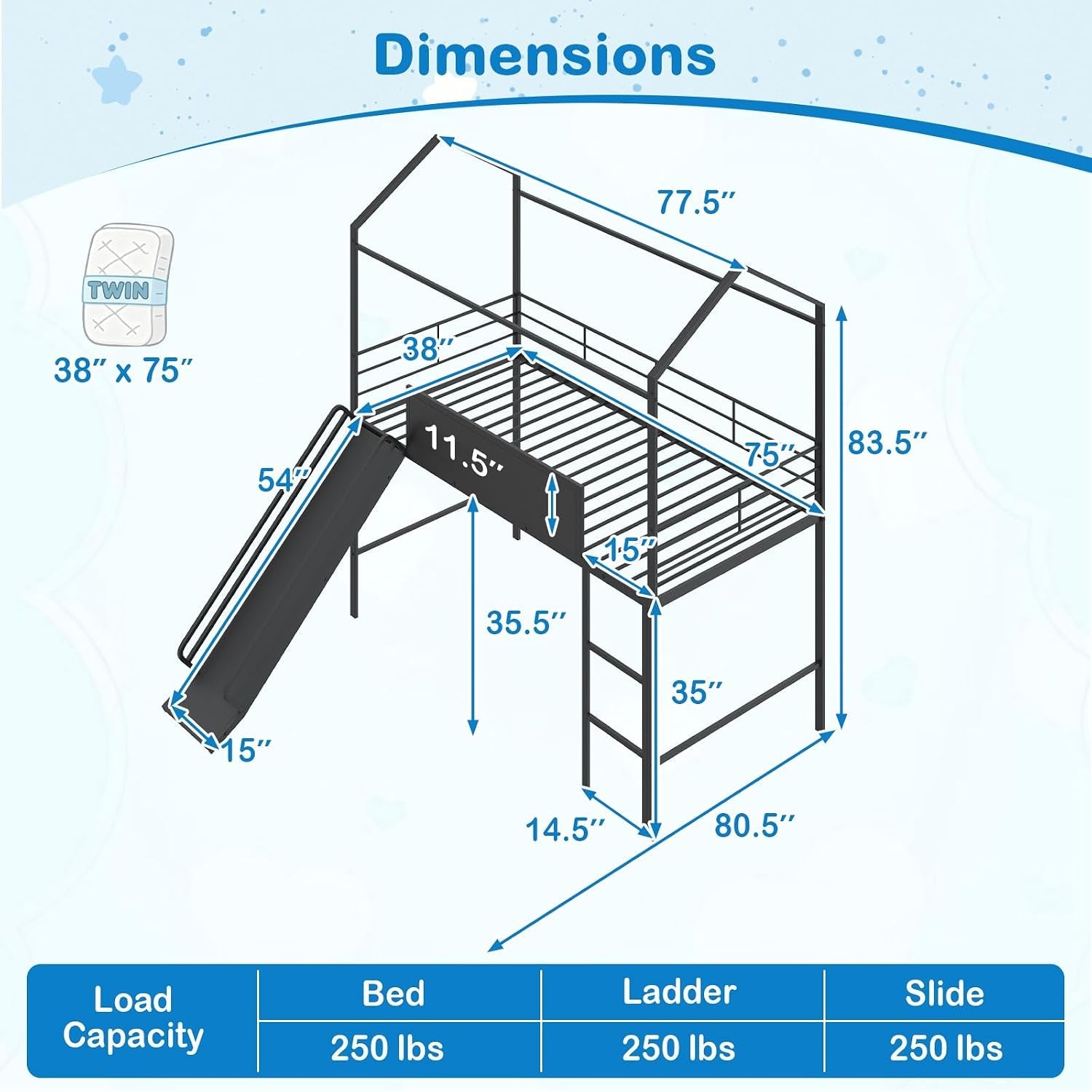 twin-size-house-loft-bed-low-loft-bedframe-w-roof-slide-ladder-chalkboard-sturdy-metal-slats-for-bedroom-dorm-kids-house-bed-for-boys-girls-no-box-spring-needed-black
