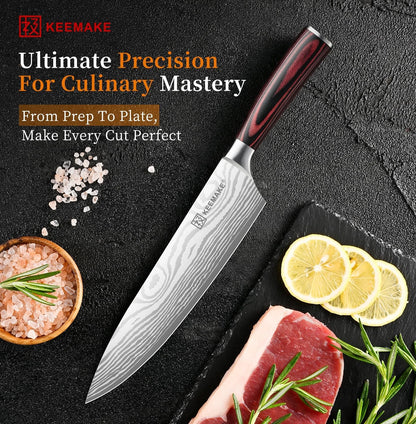 8" Chef Knife, Ultra Sharp Kitchen Knife with Ergonomic Handle7