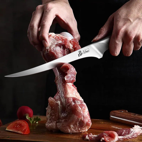 7" Fillet Knife, High-Carbon Stainless Steel Boning Knife, Pakkawood Handle5
