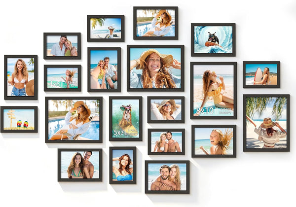 20 Pack Mixed Size Gallery Collage Frame Black1