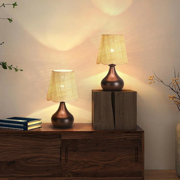 Oil Rubbed Bronze Small Table Lamp for Bedside, Farmhouse Bedroom Lamps for Nightstand, Vintage Small Table Lamps for Small Spaces for Bedroom, Kitchen Counter, End of Table, Office5