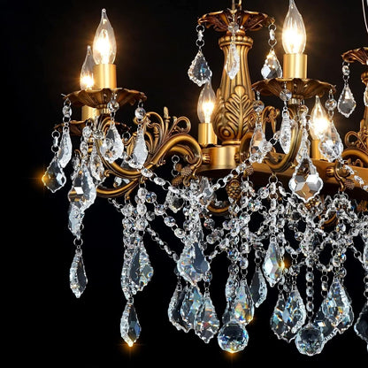 Crystal Chandeliers Contemporary Chandelier Island Lighting 10 Lights Candle Rectangle Hanging Ceiling Pendant Light Fixture for Dining Room Living Room Kitchen Island Entry L42.912