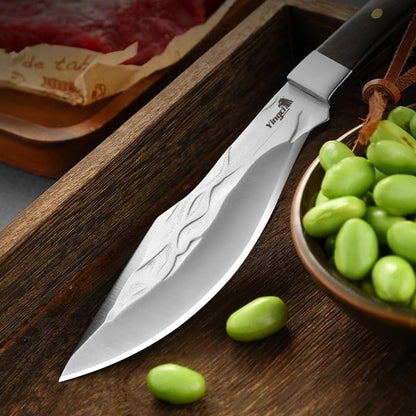 Meat Cleaver,Cleaver Knife Stainless Steel Boning Knife with Cover for Outdoor Camping, Fruit Knife, Cleaver Knife (Color : 1Pcs Knife)4