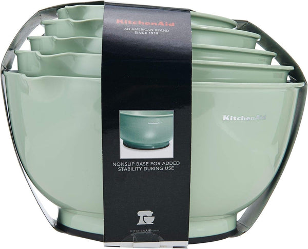 Kitchenaid Classic Mixing Bowls, Set of 5, Pistachio5