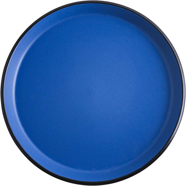 Stone Lain Albie Stoneware 16-Piece Modern Dinnerware Set, Kitchen Plates and Bowls Sets, Service for 4, Blue and Black, Microwave & Dishwasher Safe11