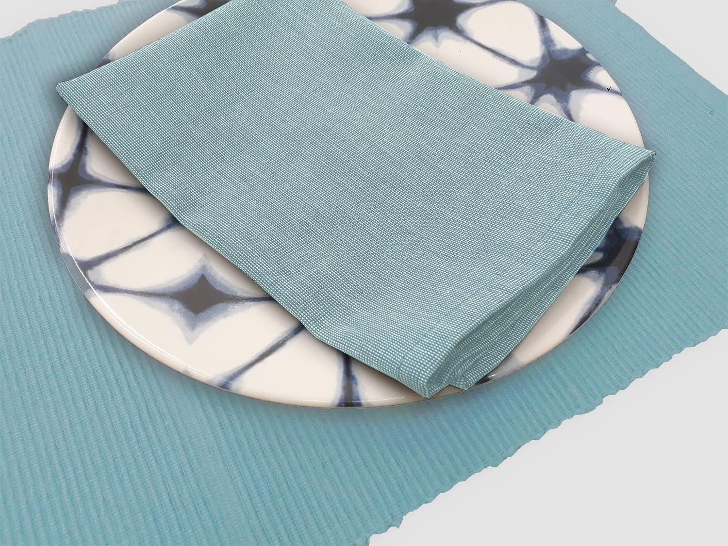 two-toned-napkin-set-stone-blue-100-cotton-napkin-size-18x18-inch-suitable-for-formal-dining-everyday-meals-thanks-giving-and-other-casual-occasions-pack-6-pieces
