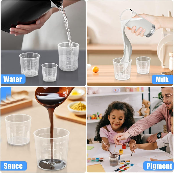 3 Pack Measuring Cup Set, Includes 1/2/3.4 OZ (30/40/100Ml)5