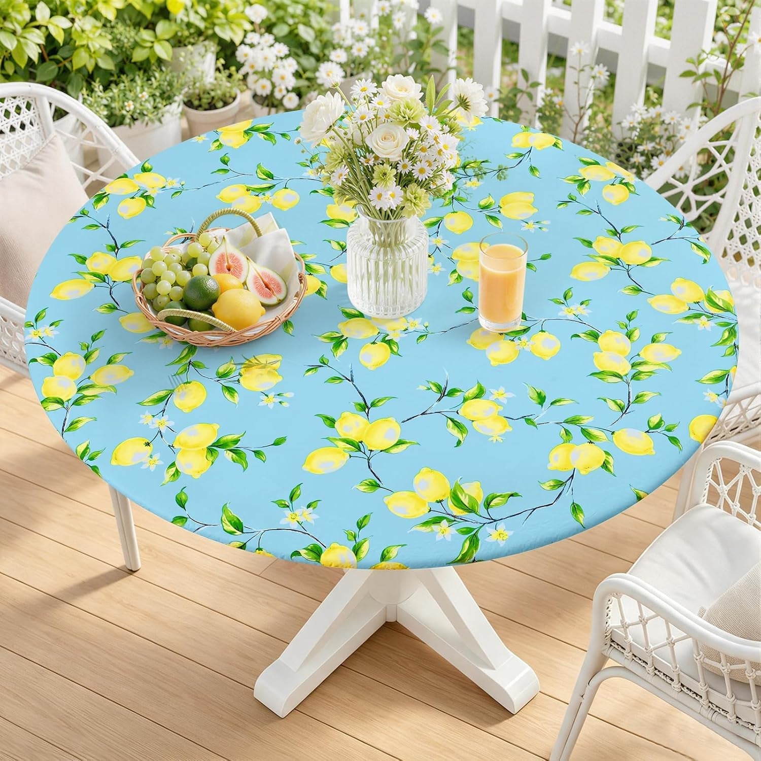 round-table-cloth-waterproof-fitted-table-cover-for-45-56-tables-flannel-backed-vinyl-tablecloth-wipeable-windproof-plastic-tablecloth-for-camping-indoor-outdoor-blue-yellow