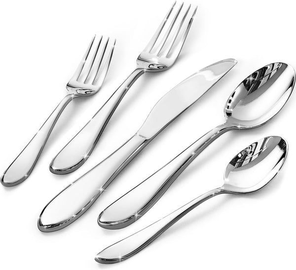 20-Piece Silverware Set for 4,18/10 Stainless Steel | Mirror Polished, Dishwasher Safe , for Home, Restaurant, Wedding and Party Use1