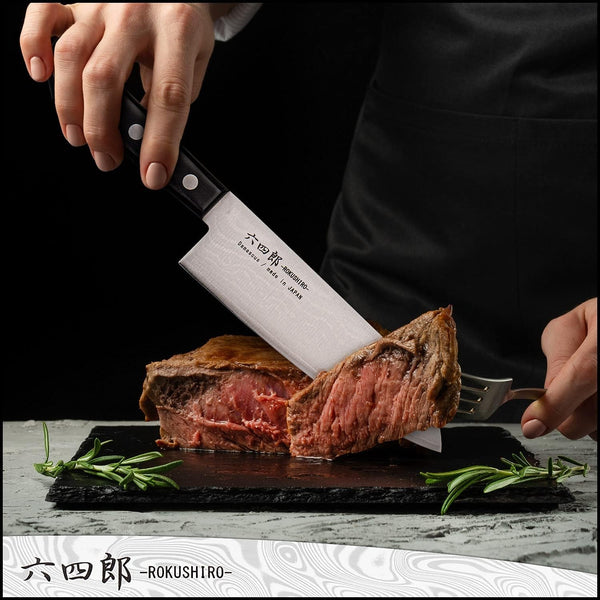 Santoku Knife 6.7-Inch (170Mm), 37-Layer VG10 Damascus Hammered Kitchen Chef Knife, High Carbon Stainless Steel Forged Blade5