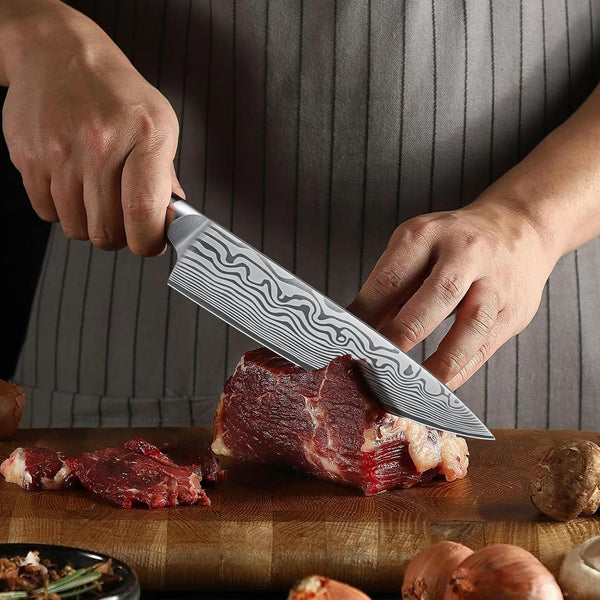 8" Chef Knife, Ultra Sharp High Carbon Powder Steel Kitchen Knife6